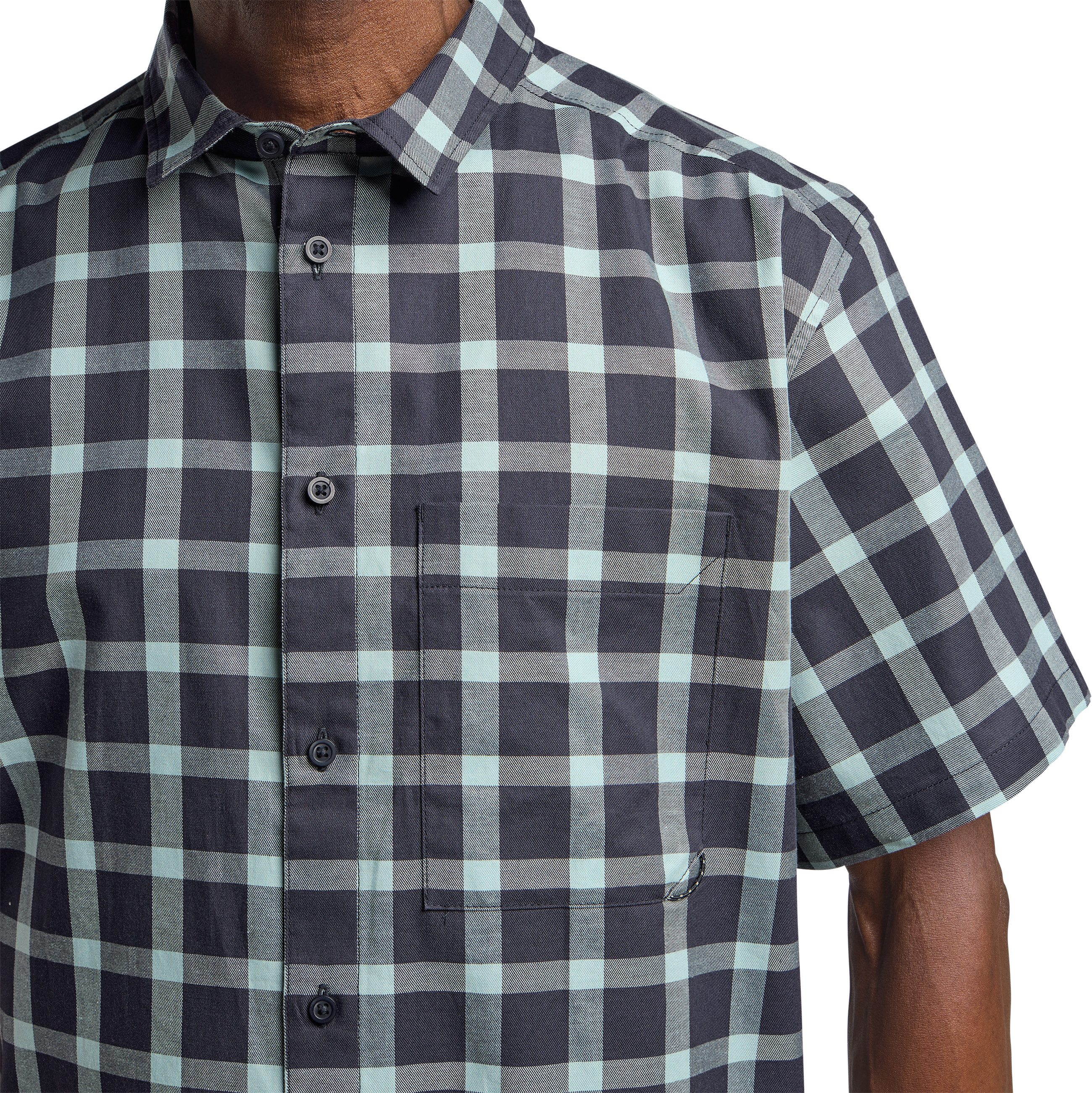 Jack Wolfskin Outdoorhemd PLANALTO SHIRT M mit Brusttasche, Langarm, im Karohemd-Design, aus Single Jersey