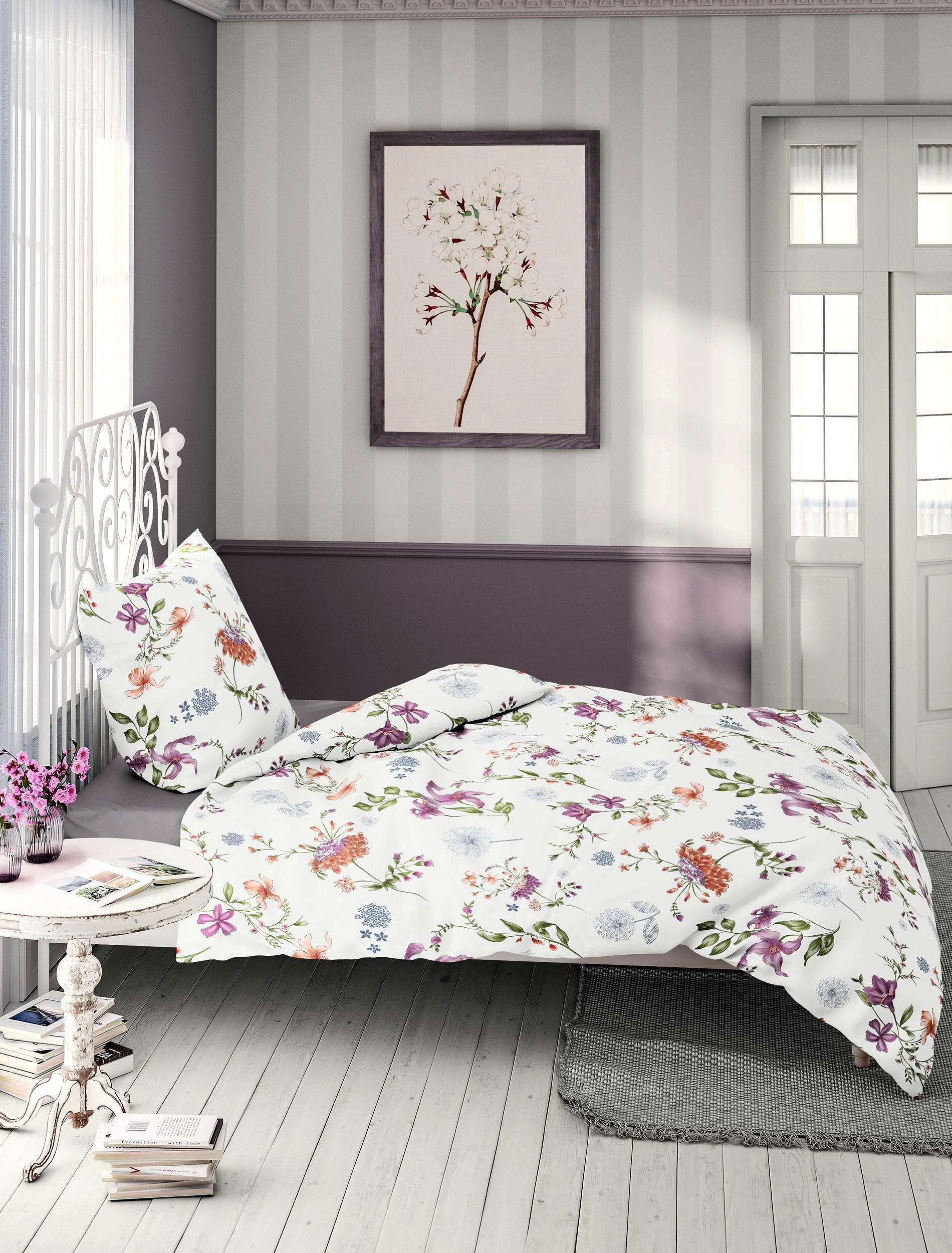 BIERBAUM Bettwäsche BIERBAUM Bettwäsche Biber viola günstig online kaufen