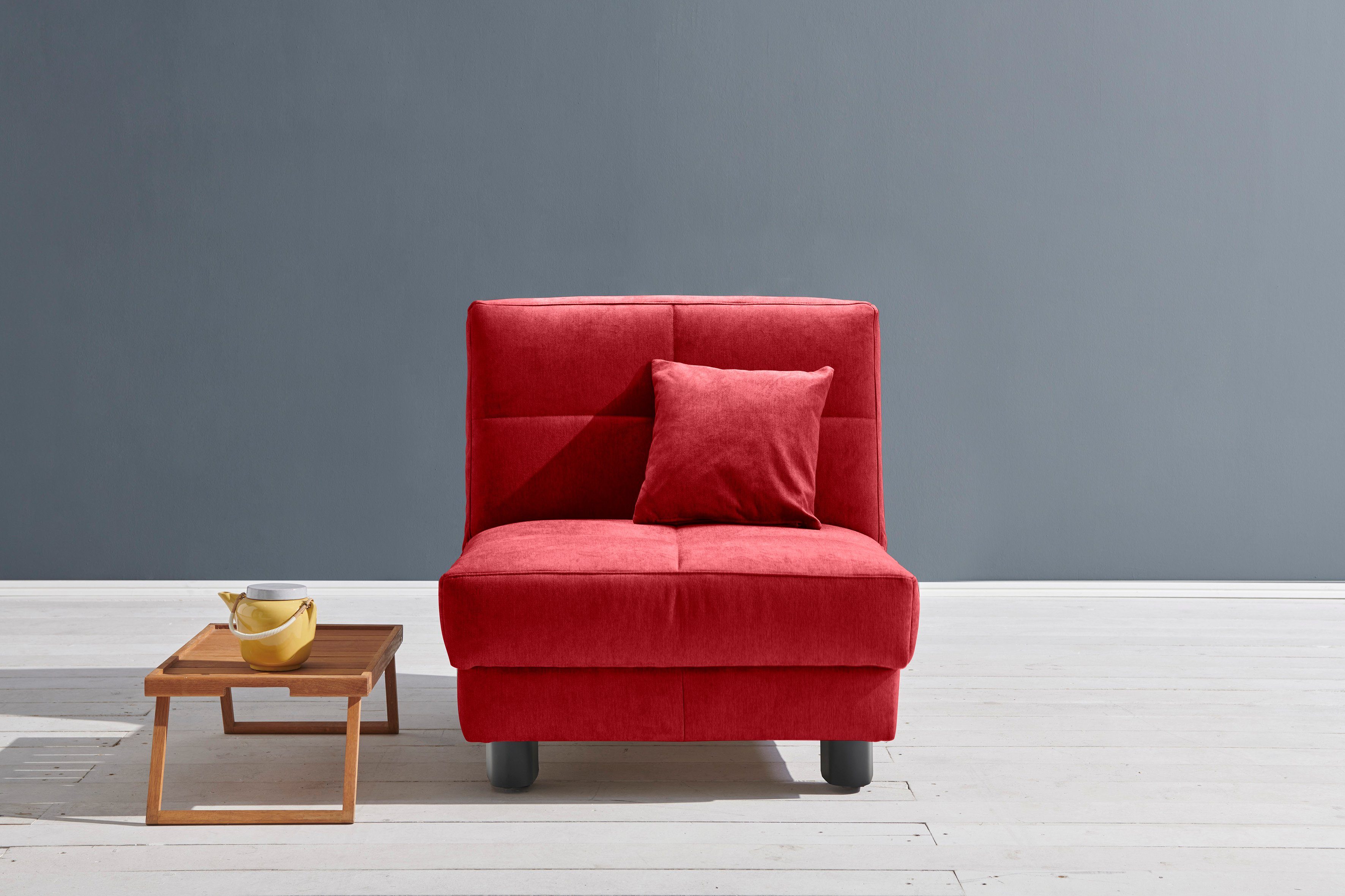 1 Tilda, Zierkissen inkl. + Schlafsofa ell ell 85 cm, rot Breite