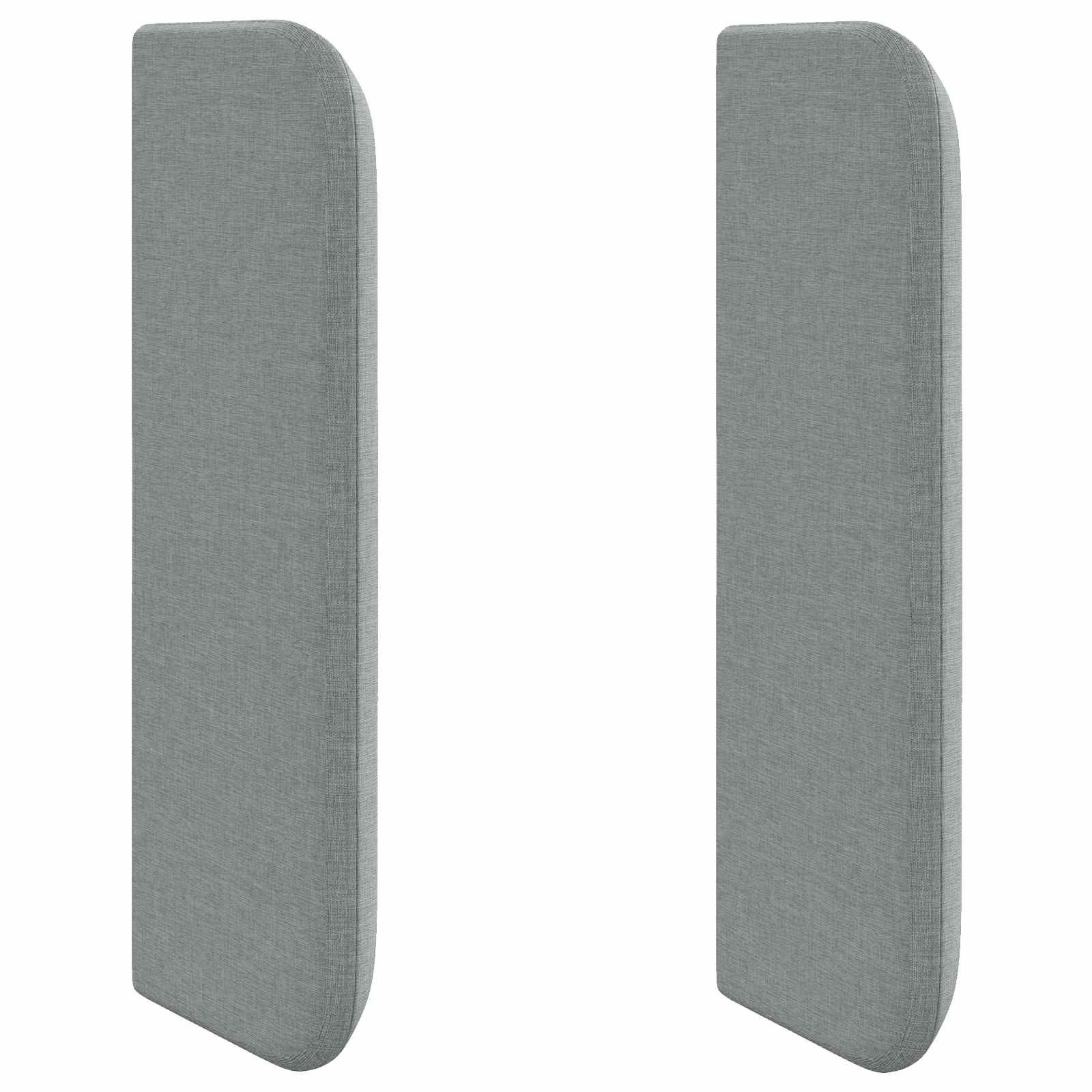 vidaXL Betthimmel Kopfteil Ohr mit Kopfteil Grau 40,5 x 40,5 x 4 cm Stoff (1-tlg)