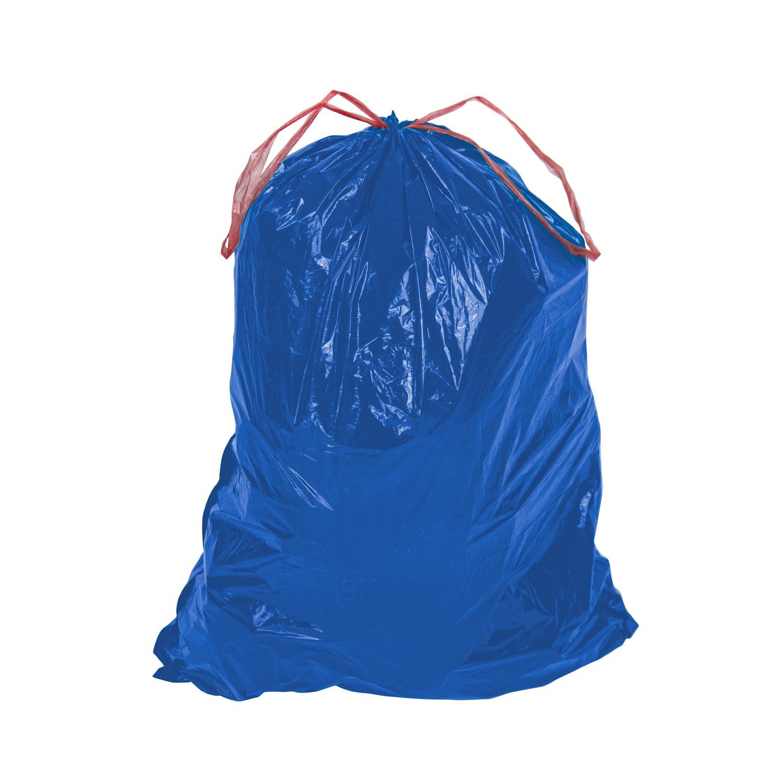 KesTek Müllsack Müllsack 120 Ltr. blau mit Zugband 10 Stück 40µm