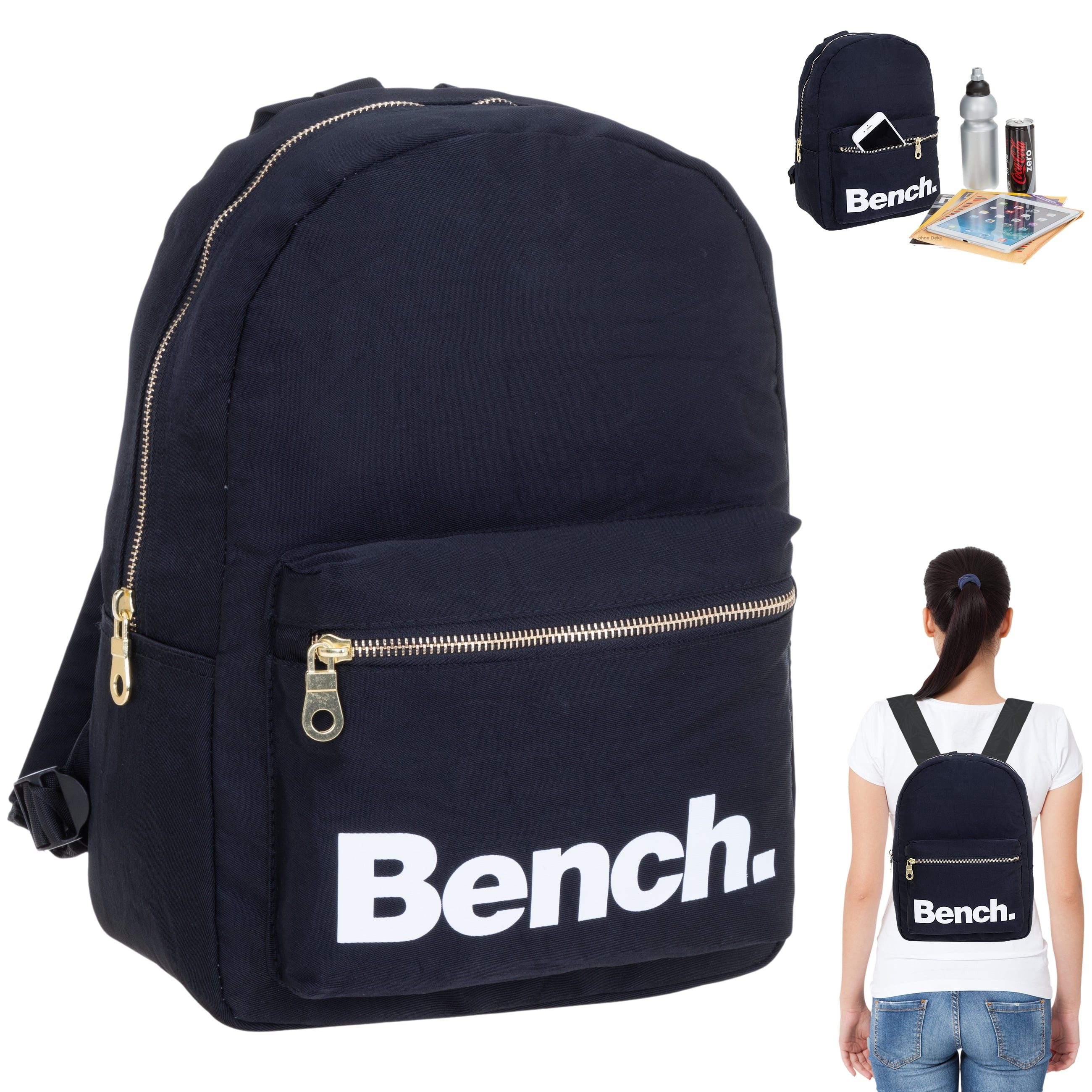 Bench. Cityrucksack Rucksack klein Damen Mädchen Freizeitrucksack, Büro Reise Freizeit Daypack Damenrucksack Handgepäck Nova + Etui