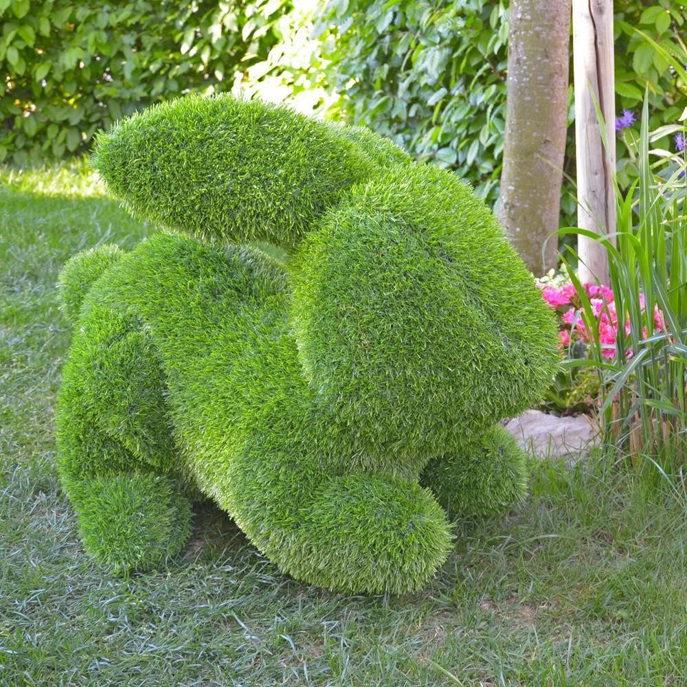 Kögler Gartenfigur AniPlants Grasfigur Hase – klein, wetterfeste Gartendeko, 65 cm