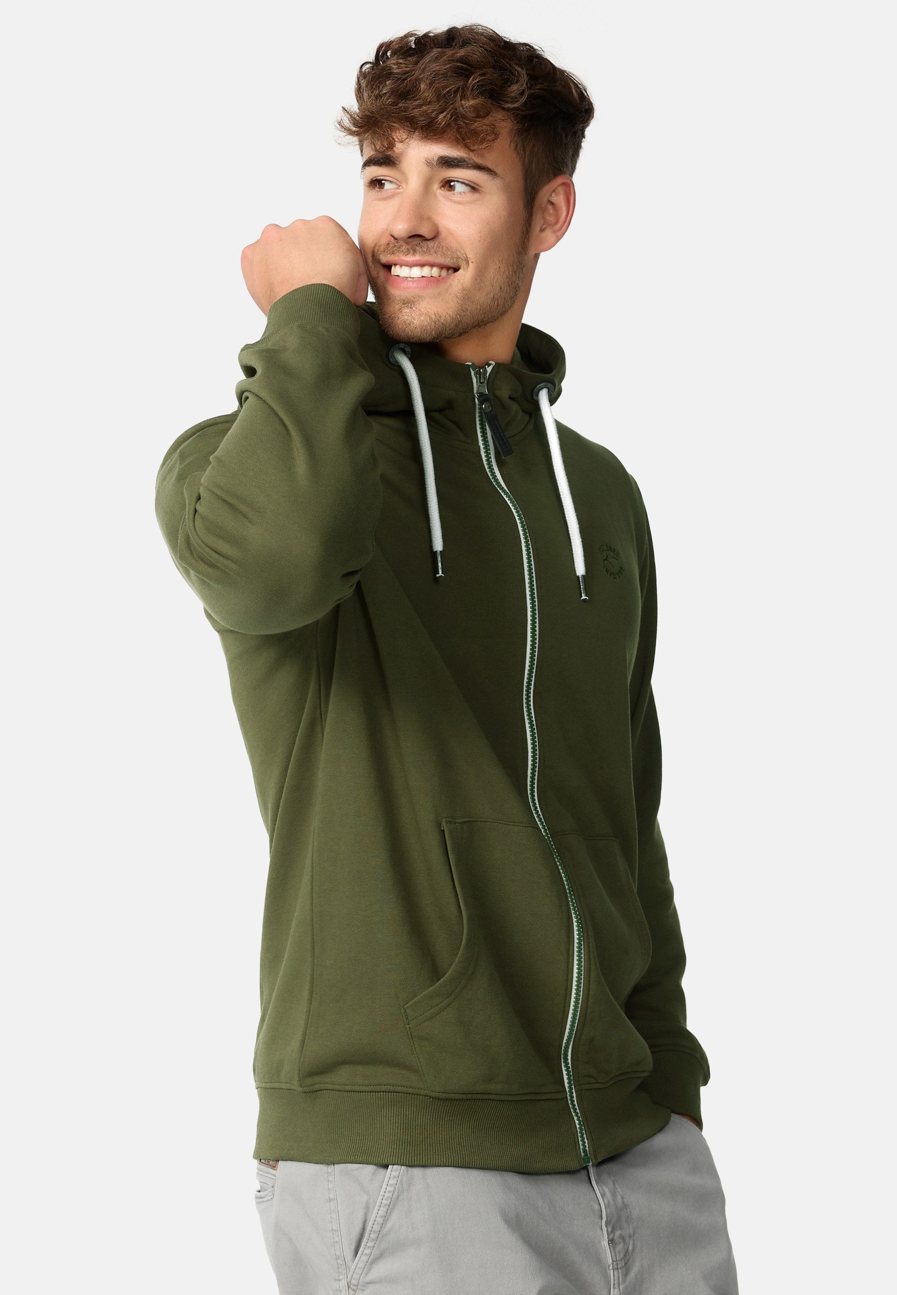 Indicode Kapuzensweatjacke Herren INChristos Hoodie Sweatjacke Herrenjacke