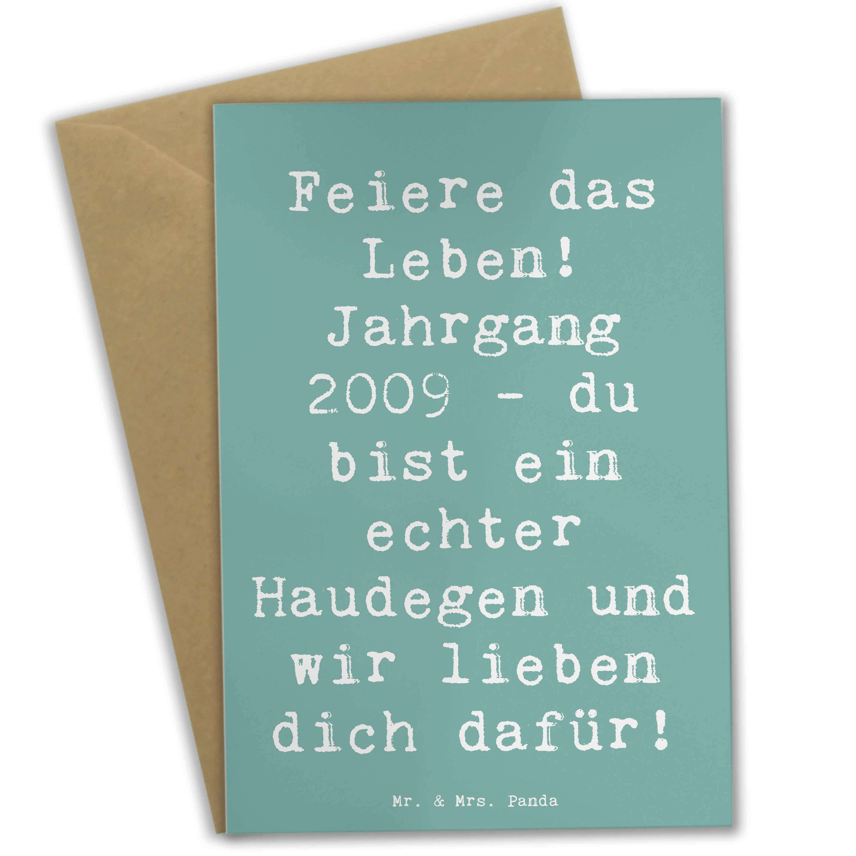 Grußkarte 2009 Geburtstag - Meeresbrise - Geschenk, Geburtstagsgruß, Jahrgang 2