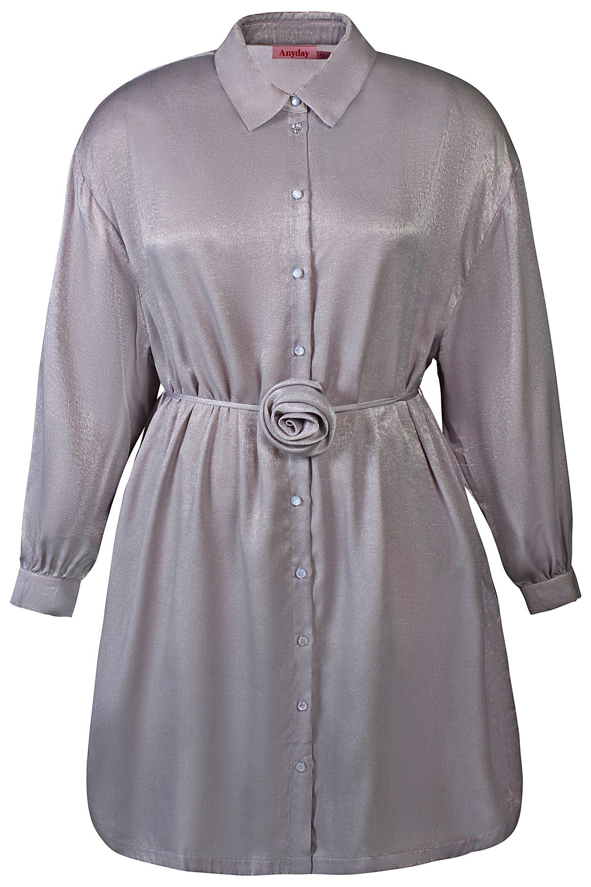 Anyday Blusenkleid Blusenkleid Feo Anyday Silver