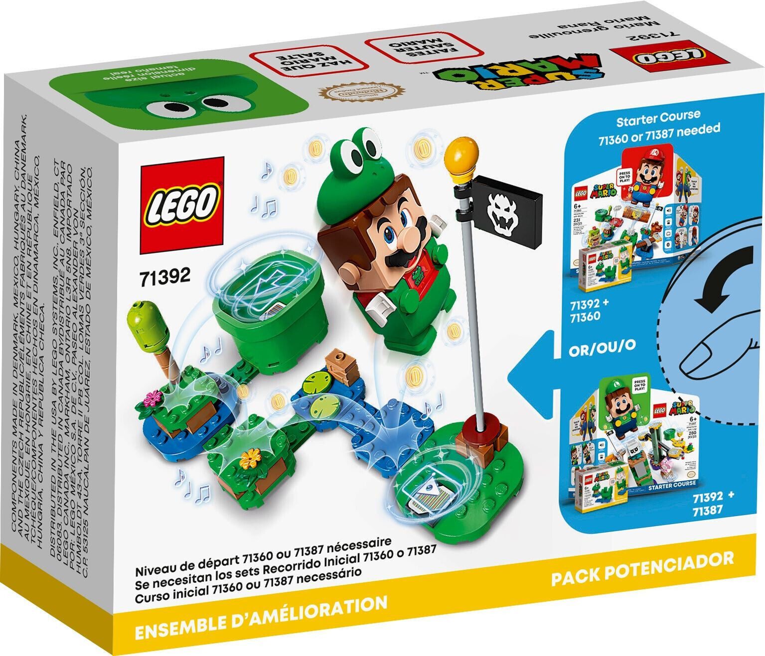 LEGO® LEGO® Super Mario Frosch-Mario Anzug - 71392 Teile 11x Spielbausteine günstig online kaufen
