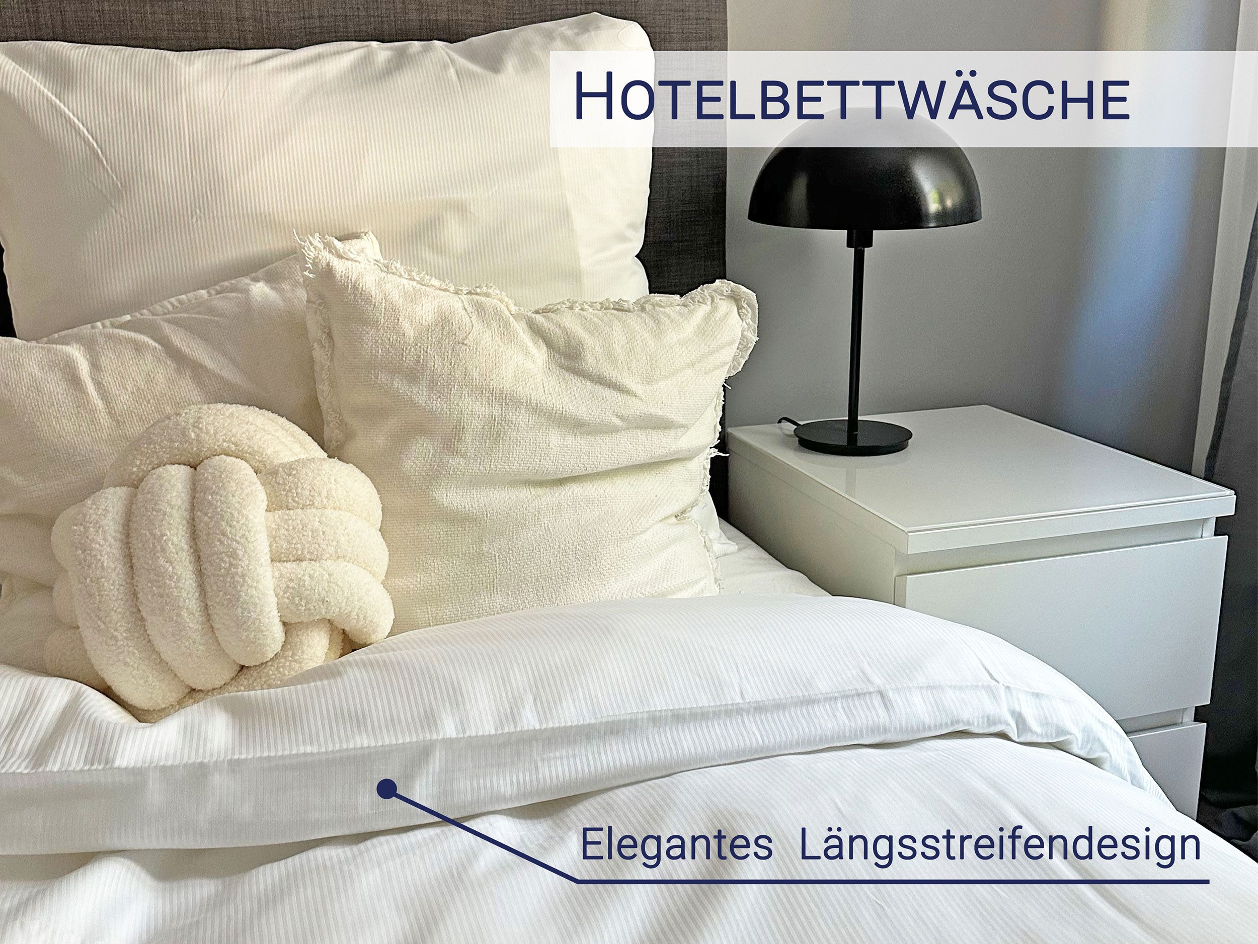 ZOLLNER Bettwäsche, Baumwolle, 2 teilig, 80% Baumwolle, 20% Polyester, vom Hotelwäschespezalisten