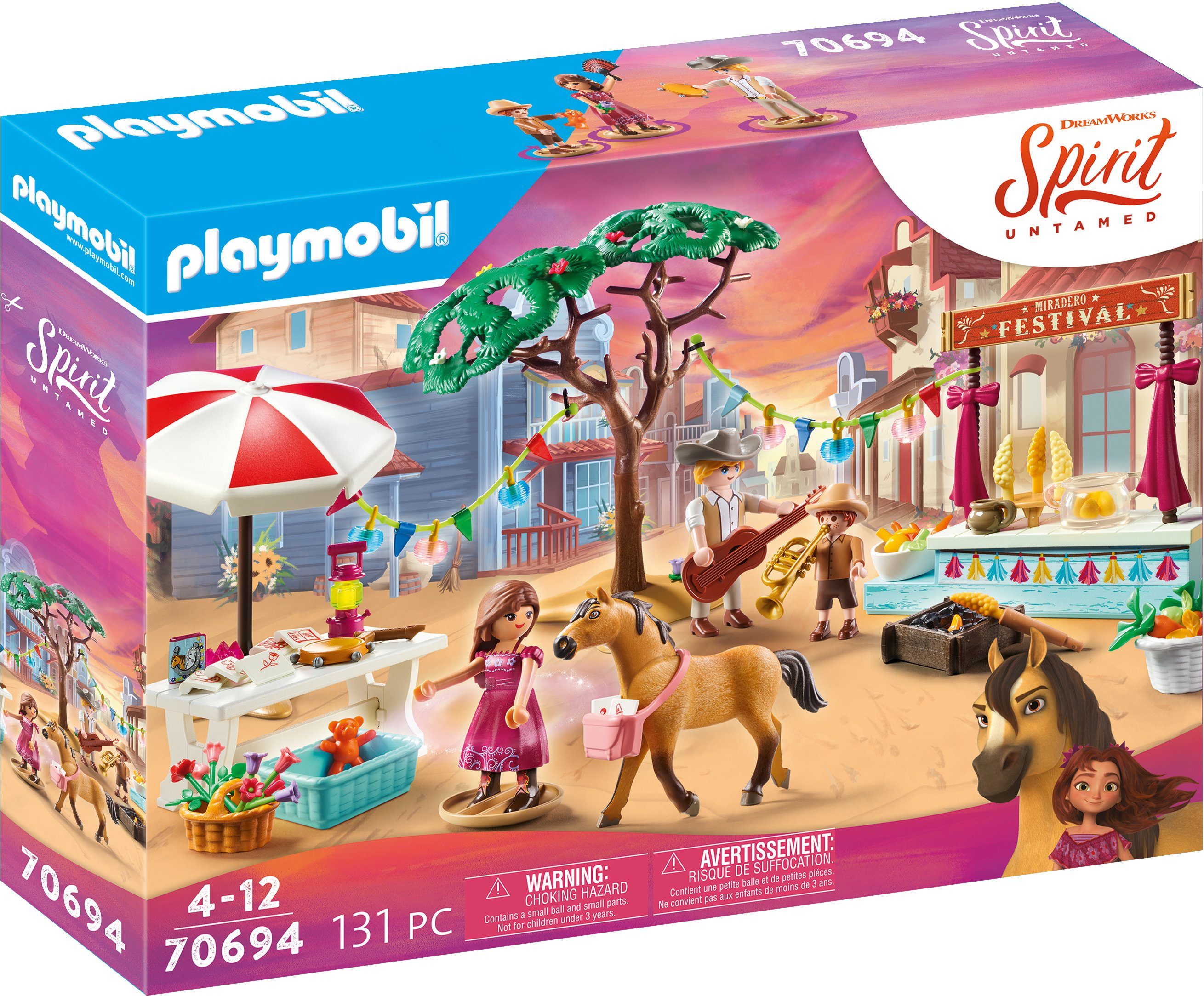 Image of Playmobil® Konstruktions-Spielset »Miradero Festival (70694), Spirit Untamed«, Made in Germany