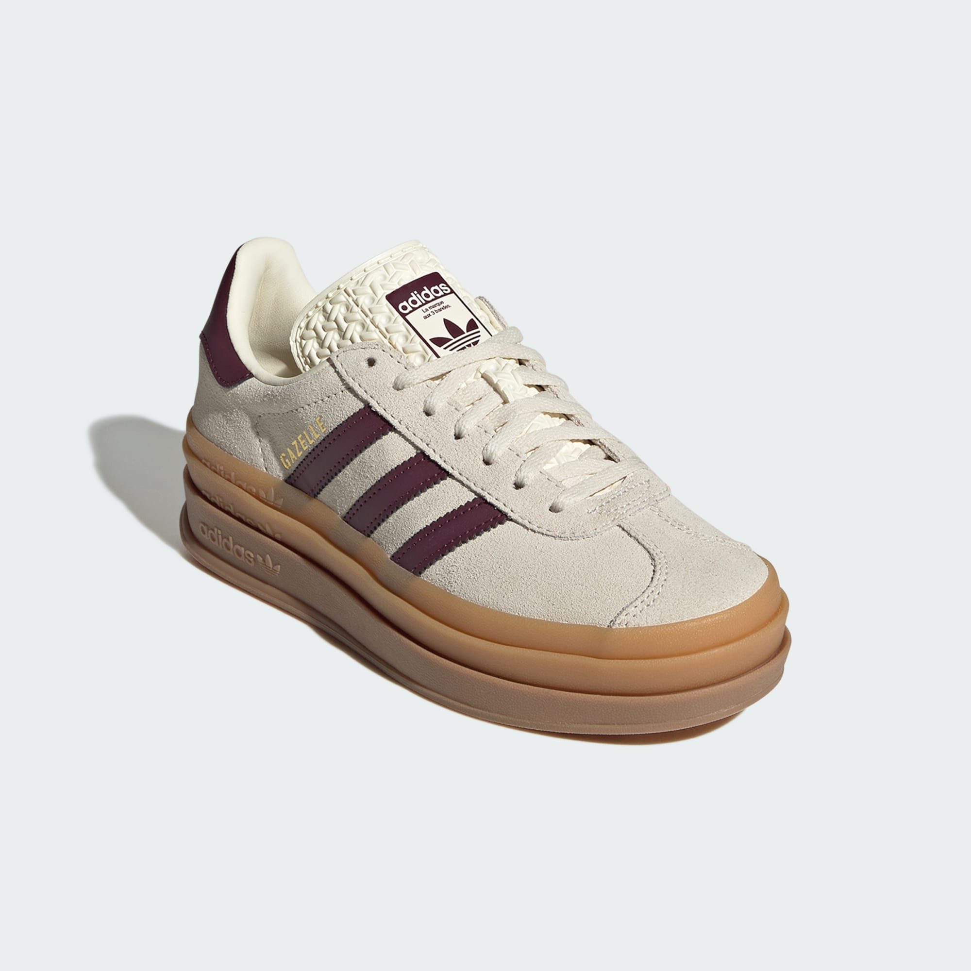 Cream White / Maroon / Gold Metallic