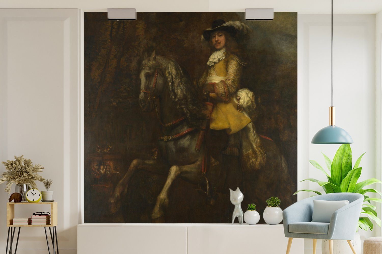 Rihel Frederick Porträt Fototapete -, Pferd, Matt, (5 Mannes Tapete oder Schlafzimmer, St), für Wohnzimmer Vinyl eines MuchoWow Wandtapete zu möglicherweise bedruckt,