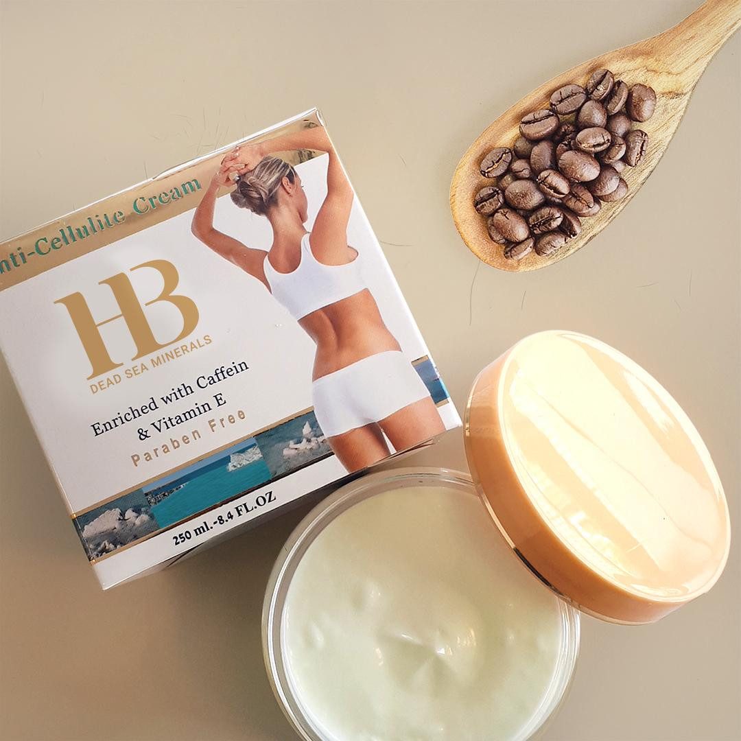 H.B. Dead Sea Minerals Körpercreme Health&Beauty Anti-Cellulite-Creme mit Koffein 250ml