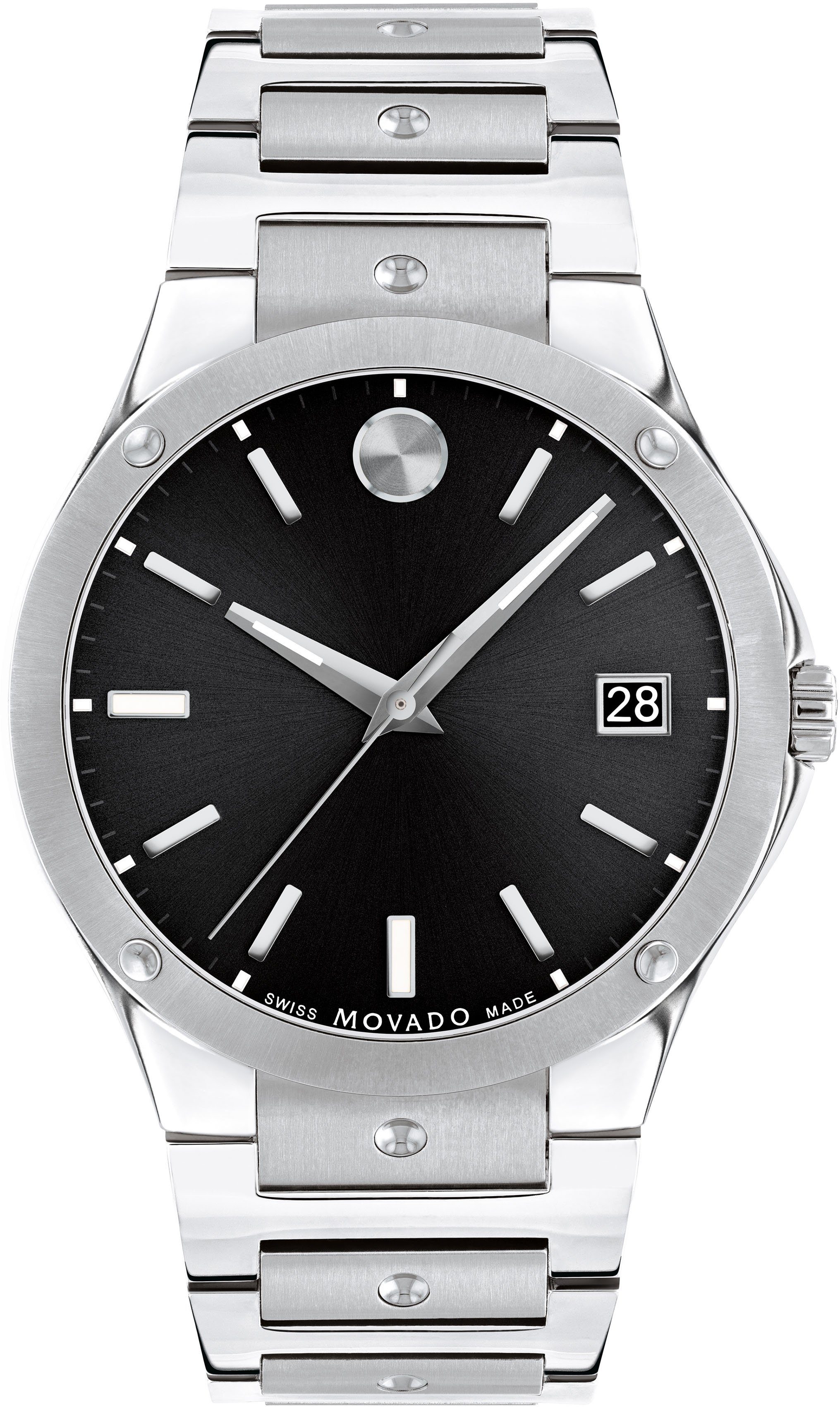 MOVADO Schweizer Uhr SE, 0607541, Quarzuhr, Armbanduhr, Herrenuhr, Swiss Made, Datum