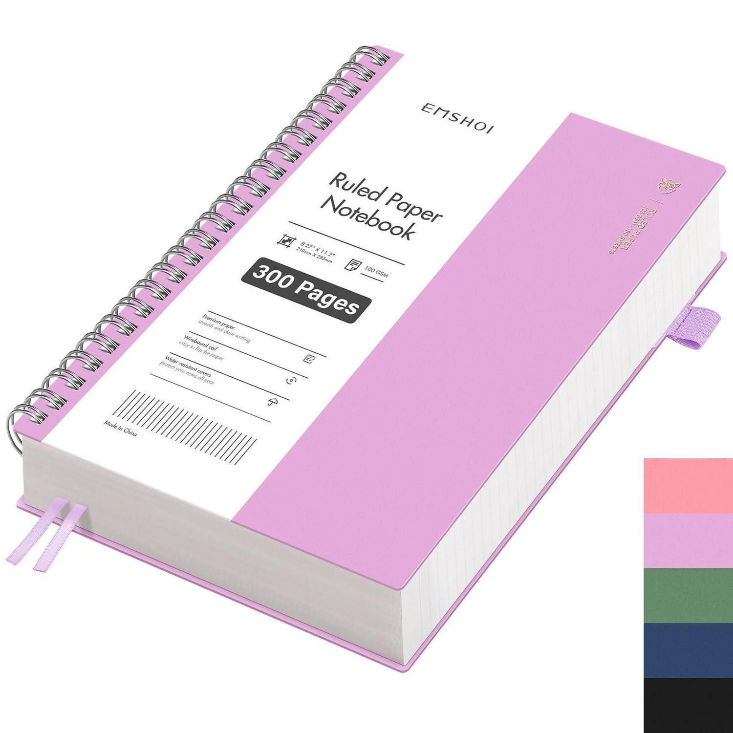 LuxusKollektion Notizbuch Notizbuch A4 liniert violett 300 Seiten PVC