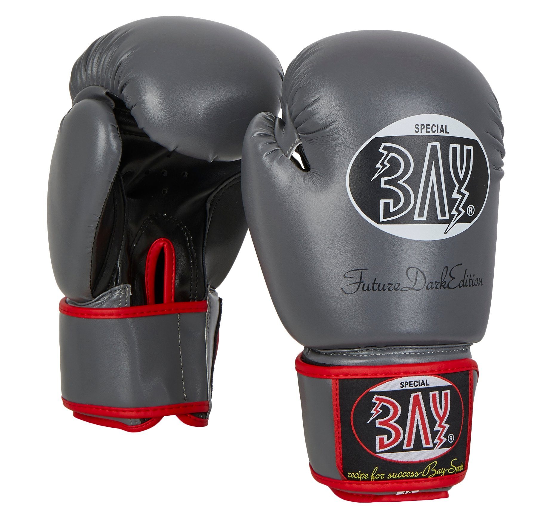 BAY-Sports Boxhandschuhe Future Box-Handschuhe Kickboxen dunkelgrau Boxen