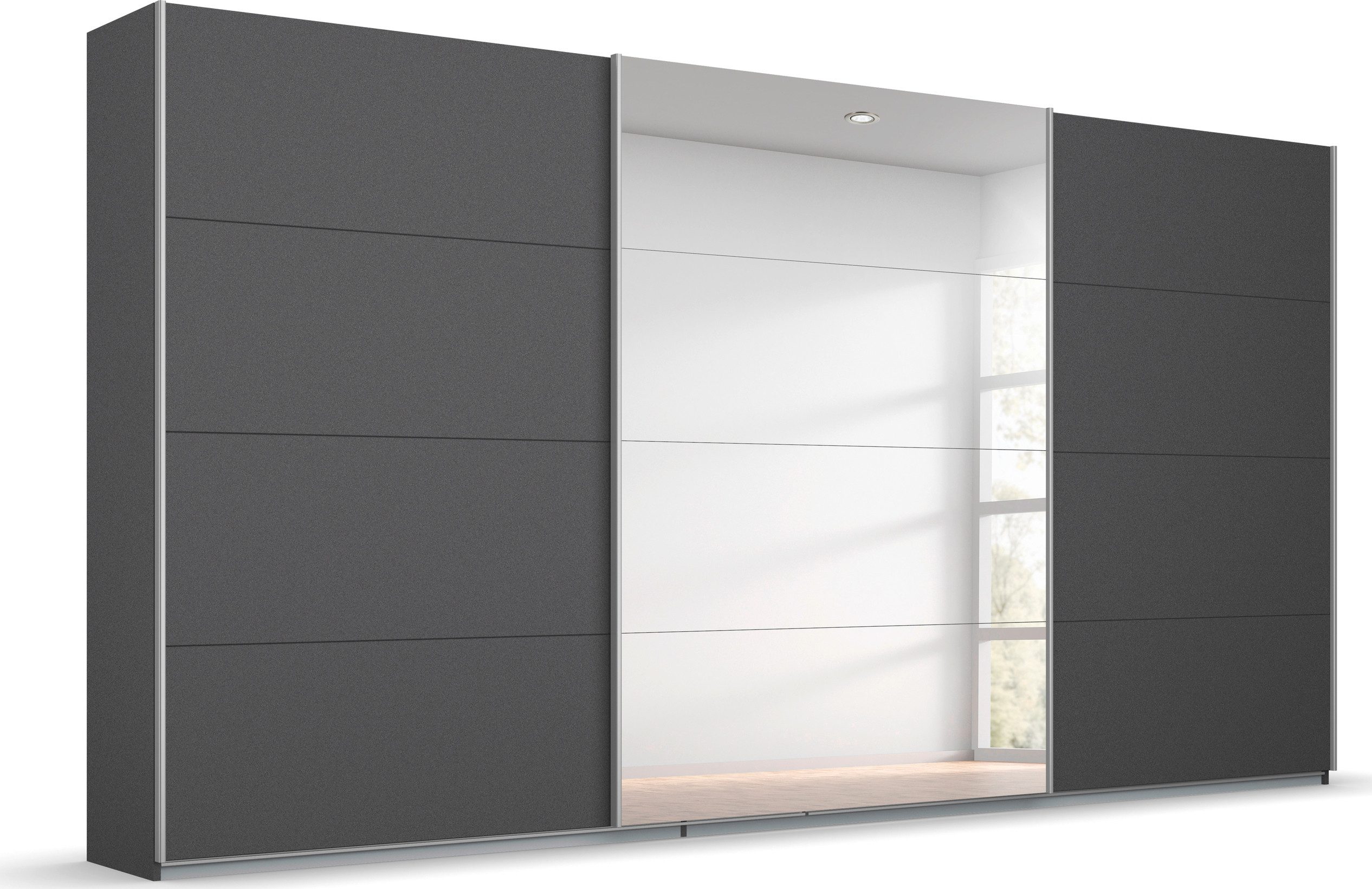 Schwebetürenschrank Kleiderschrank Schrank Garderobe BESTSELLER KOLUNA mit Spiegel