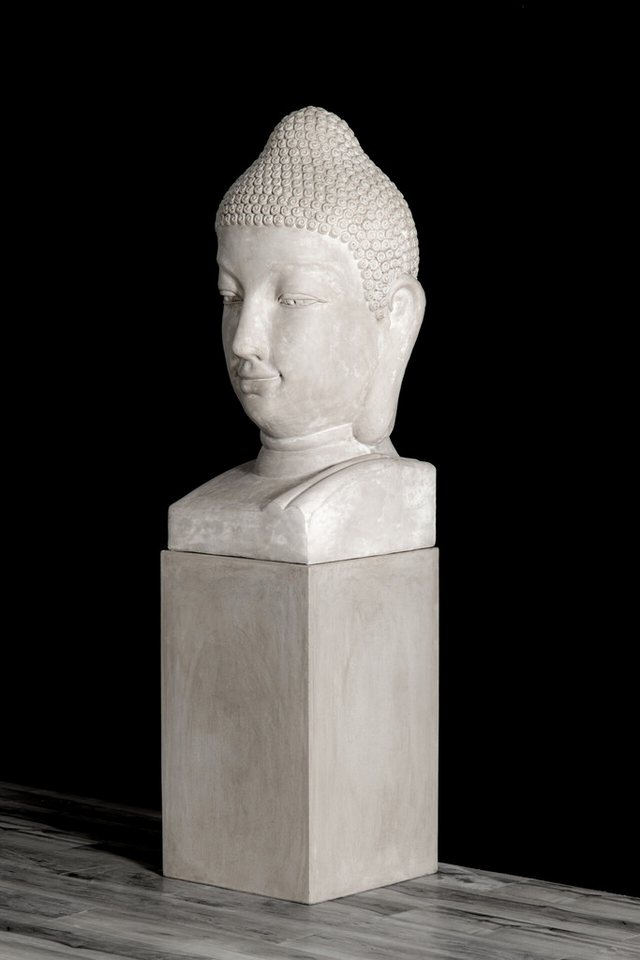 Thumbnail - Teramico Übertopf Buddha Figur Beton, 100% Frostfest