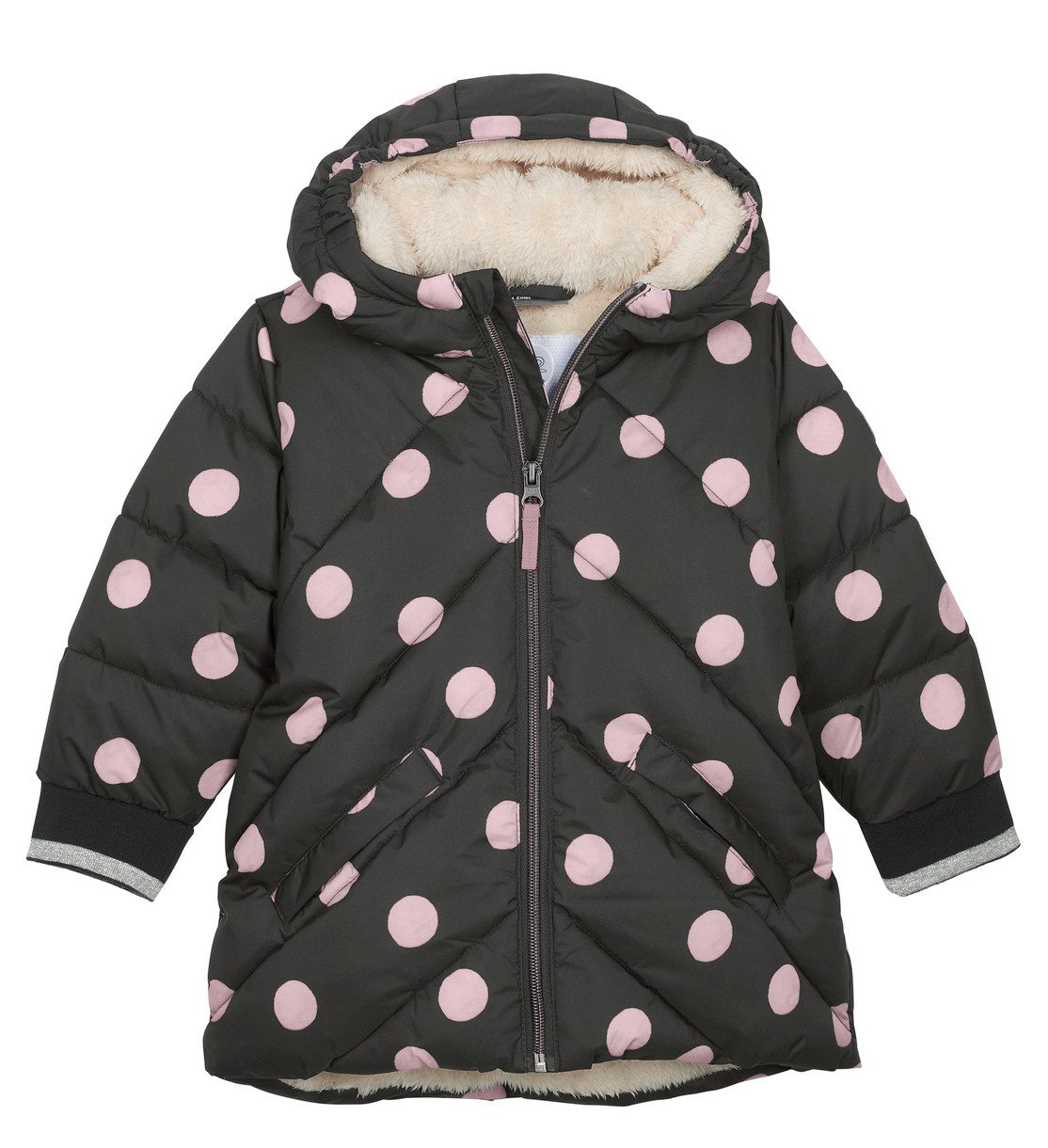 first instinct by killtec Steppjacke FIOW 14 MNS QLTD PRK mit dickem Futter, mit Teddy-Fleece innen und in Kapuze