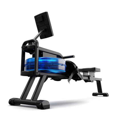 Capital Sports Rudermaschine Oceanus (Set, Set), Wasserrudergerät Ruderbank Bluetooth LCD Rudergerät