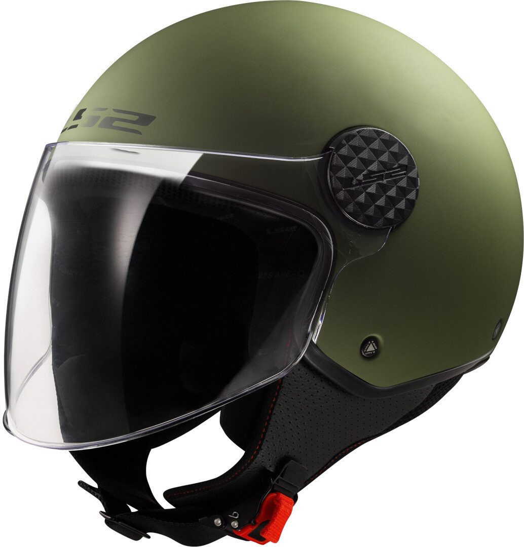 LS2 Motorradhelm OF558 Sphere II Solid Jethelm, Atmungsaktiv, reflektierende, Ratschenverschluss, UV-beständig