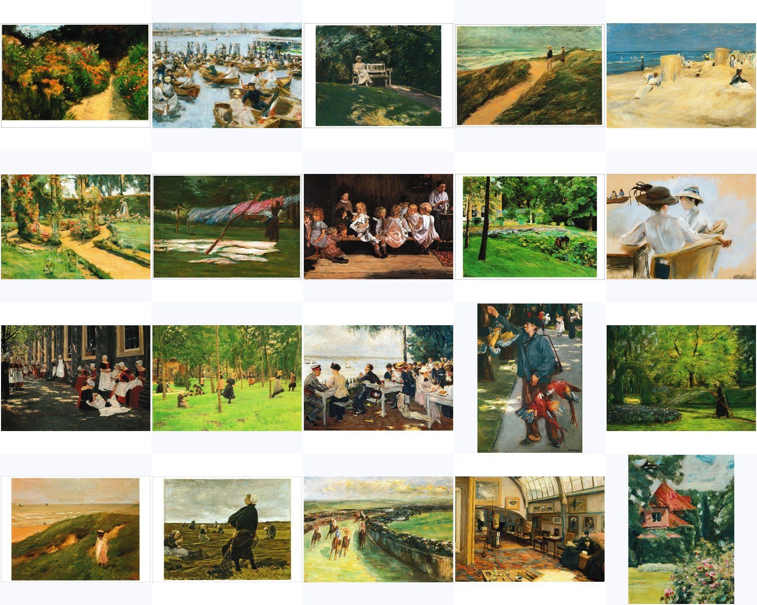 Max Liebermann Postkarte Kunstkarten-Topseller-Set