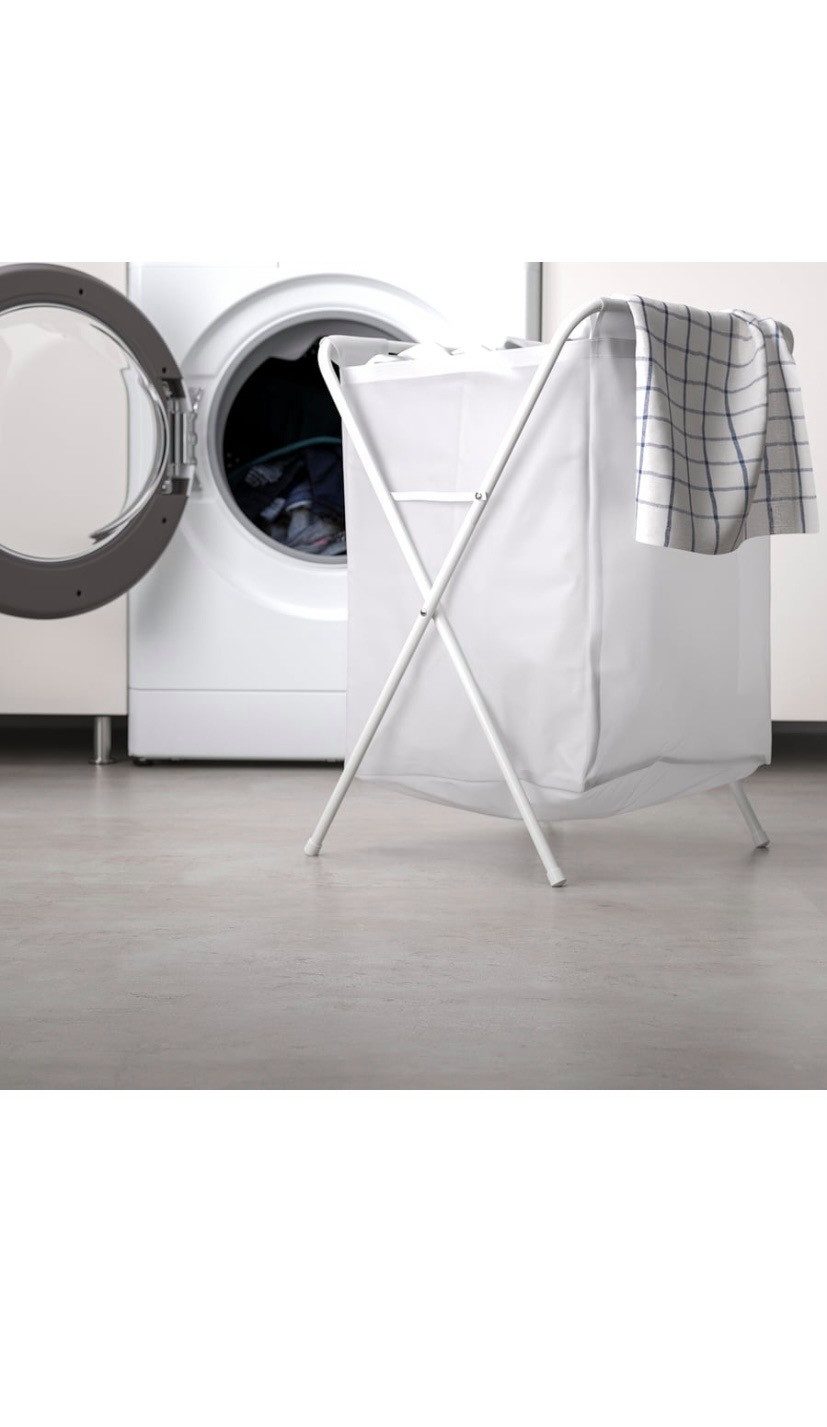 IKEA Wäschesack IKEA JÄLL Wäschesack mit Gestell, weiß, 50 l