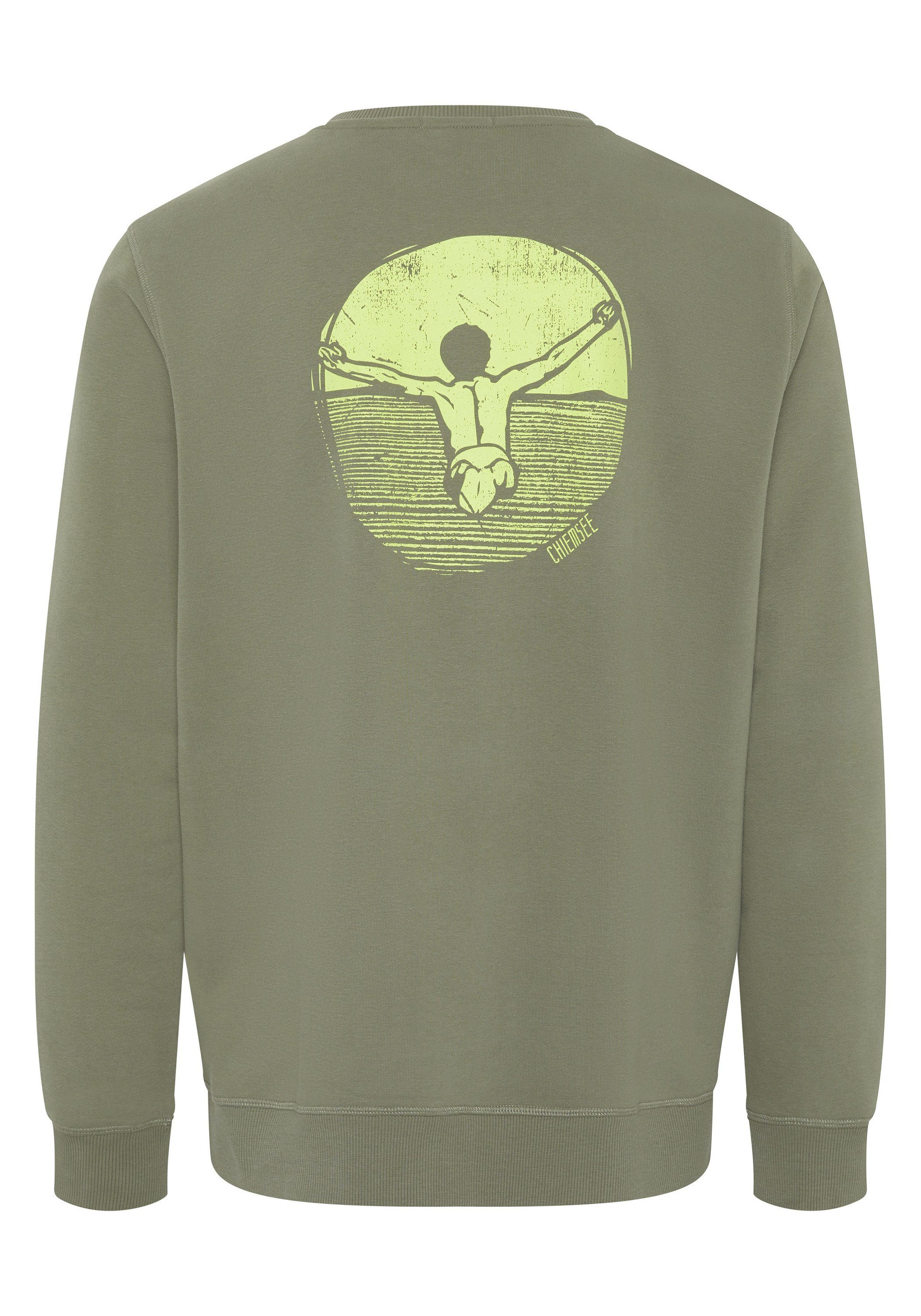 mit Jumper-Motiv Dusty 18-0515 Olive Sweatshirt Chiemsee 1 Sweater