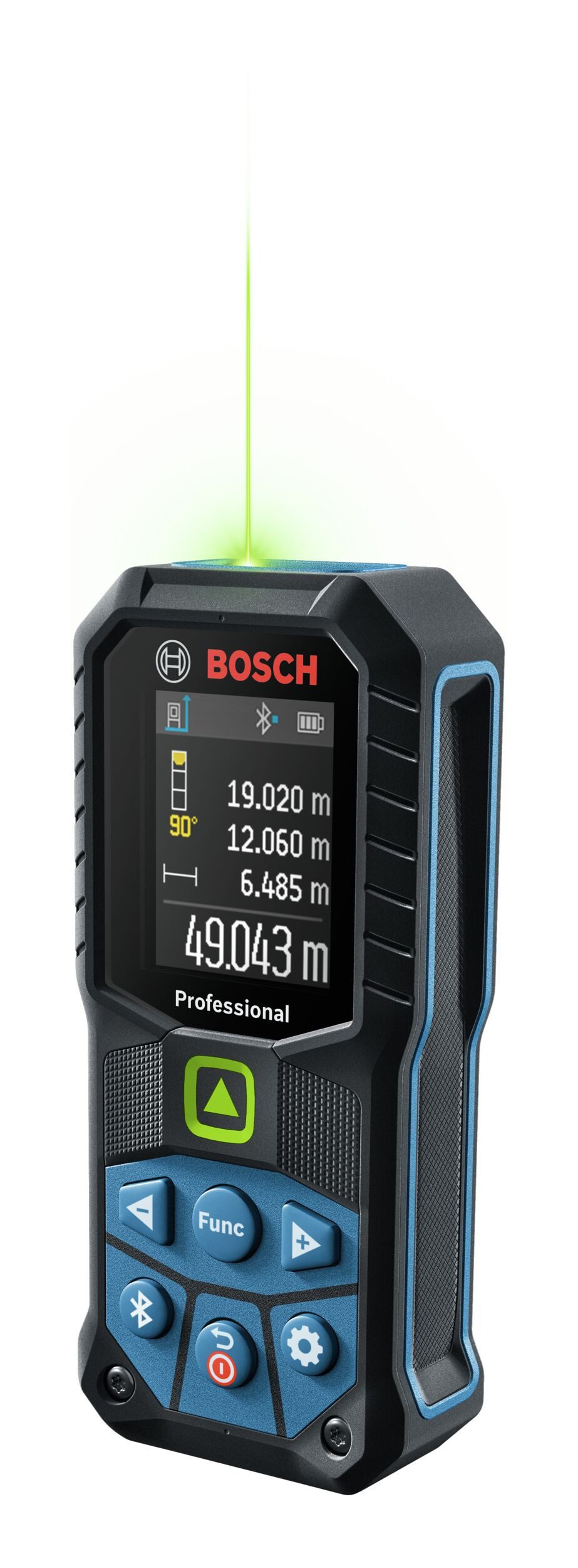 BOSCH Entfernungsmesser GLM 50-27 CG, Laser mit Schutztasche & BA 3,7V 1 Ah