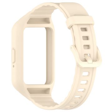 Wigento Smartwatch-Armband Für Samsung Galaxy Fit 3 TPU Ersatz Armband mit integriertem Gehäuse