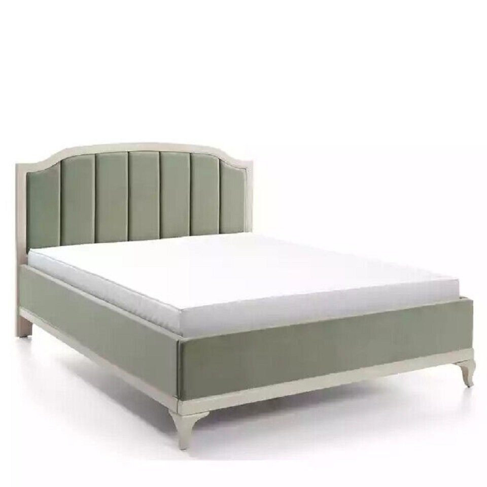 Doppelbetten Bett Möbel Grün Bett) (1-tlg., Betten Schlafzimmer Luxus Design JVmoebel Bett