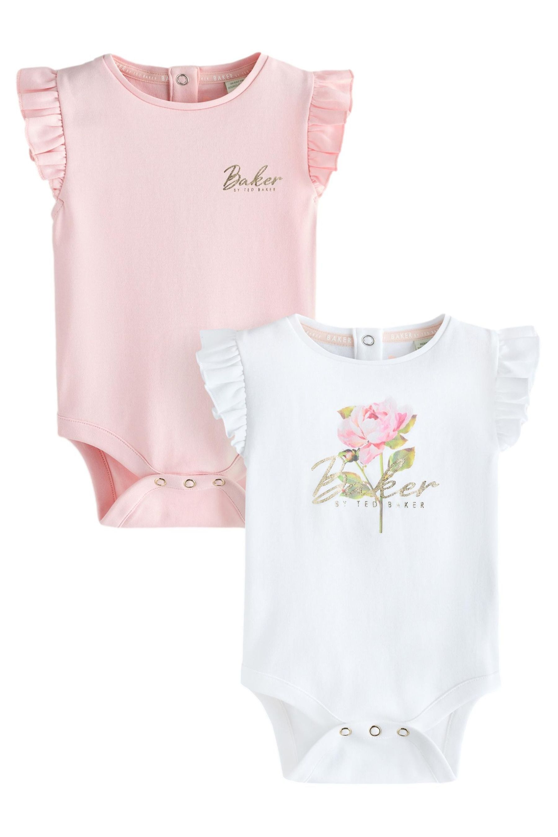 Body Gerüschte Bodysuits, 2er Pack