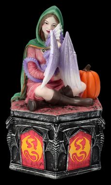 Figuren Shop GmbH Schmuckkasten Schatulle Anne Stokes - Dragon Friendship Herbst - Fantasy Aufbewahrun