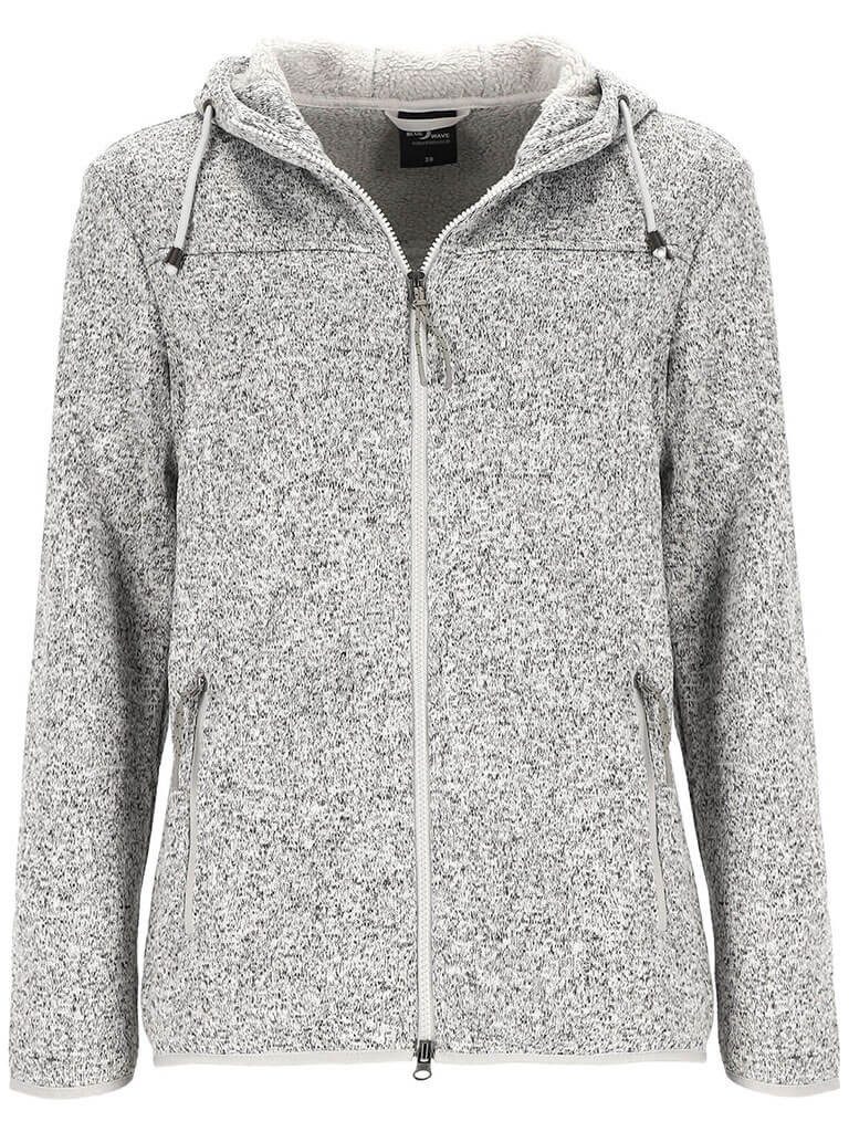 Blue Wave Fleecejacke Damen Strickfleece-Jacke Meike mit Kapuze und Teddy-F günstig online kaufen