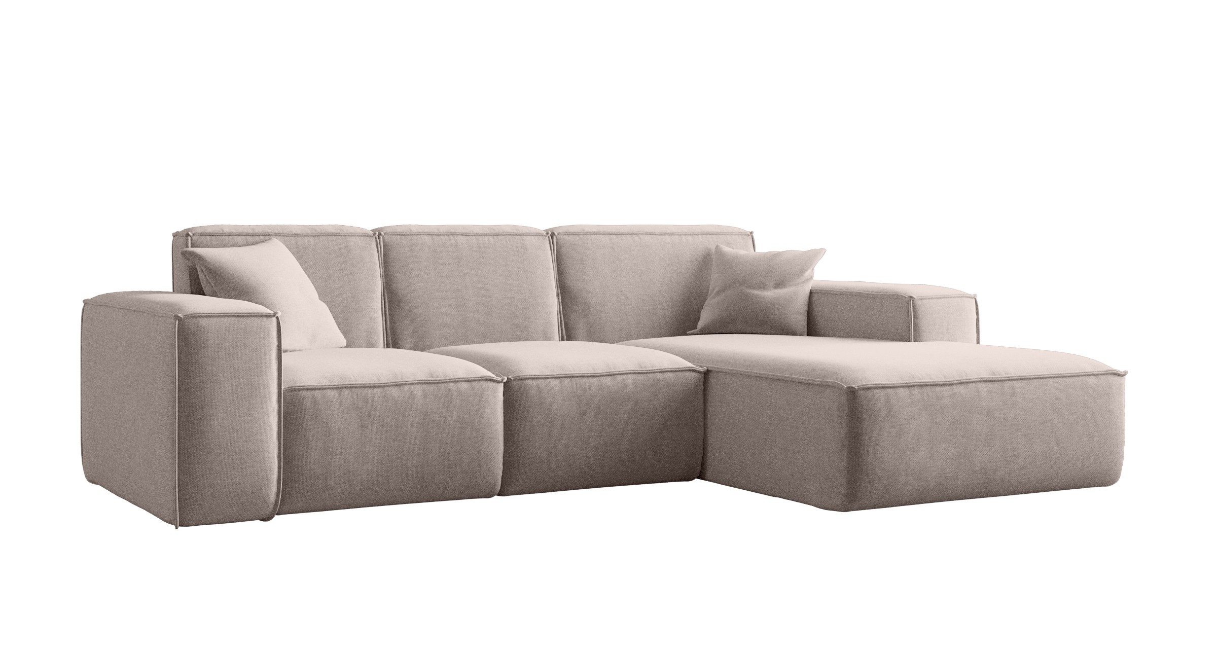 Kaiser Möbel Ecksofa Eckcouch SIENA L-Form, Stoff Poso/Salvador/Maloy/Artic günstig online kaufen