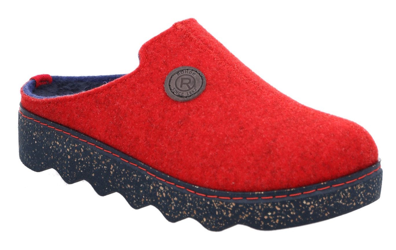 Rohde FOGGIA Pantoffel Hausschuh, Schlappen, Clog, Homeslipper mit Profilsohle