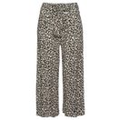 LASCANA Culotte mit luftig-weitem Bein (mit Bindegürtel) mit Alloverdruck, 7/8-Länge, leichte Sommerhose, Schlupfhose