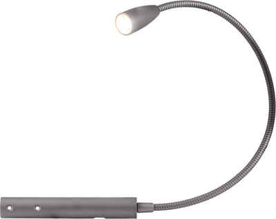 HEITRONIC LED Leselampe »Berta«, Leselampe, Bettlampe,flexibler Arm, + Taster zum Ein- und ausschalten