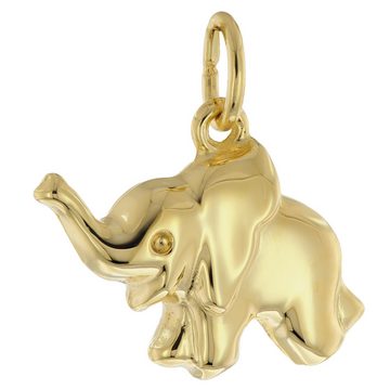 Acalee Kette mit Anhänger mit Glücksbringer Gold 333/8K Elefant Collier