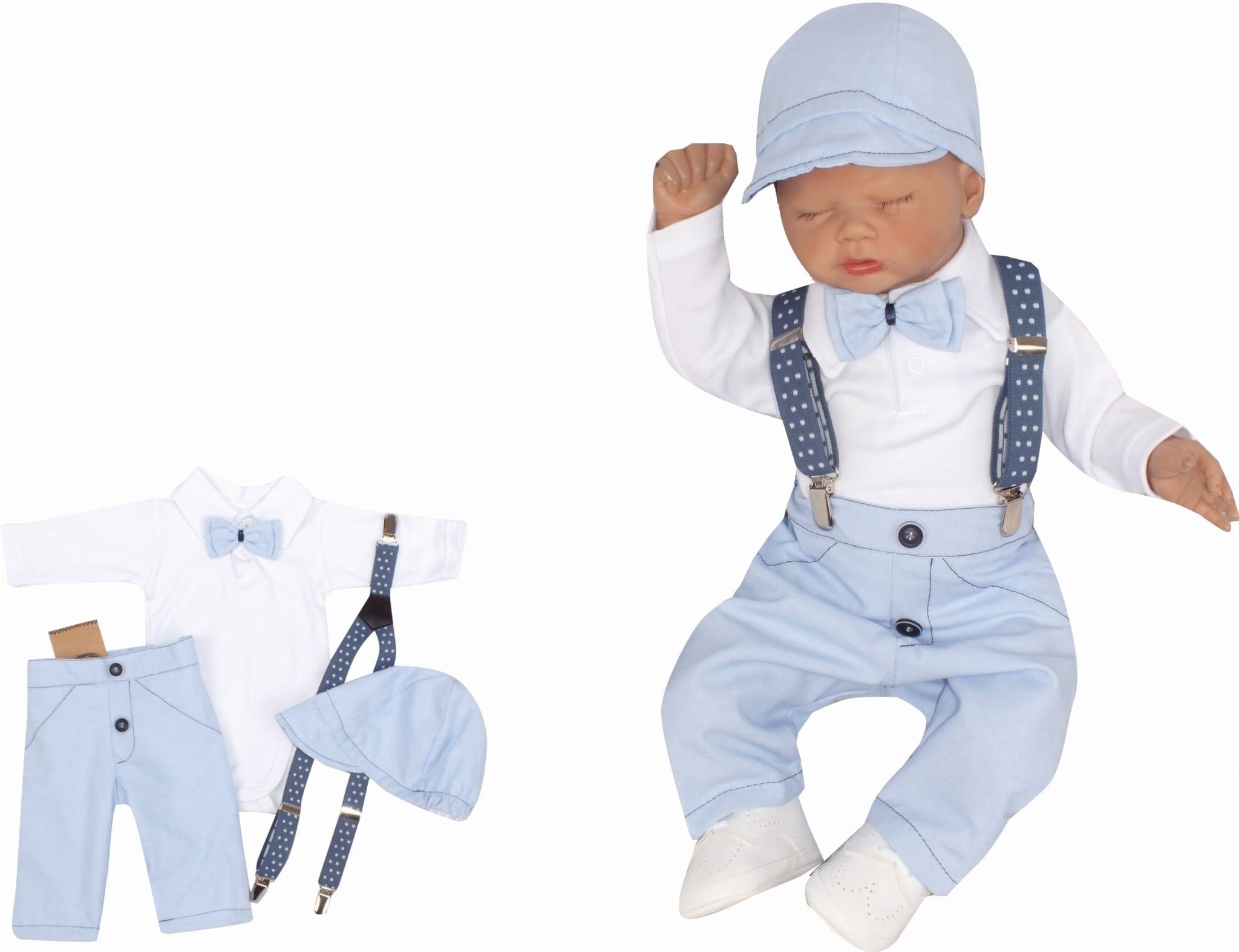 Divita-Mode Kinderanzug Taufanzug 5-teiliger Hochzeitsanzug Baby Anzug