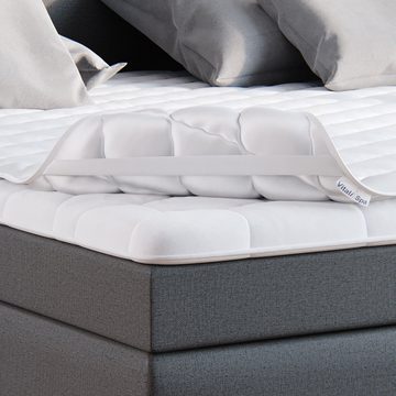 Matratzenschutzbezug Topper Matratzenschoner Auflage 90x200 weiß Baumwolle VitaliSpa®