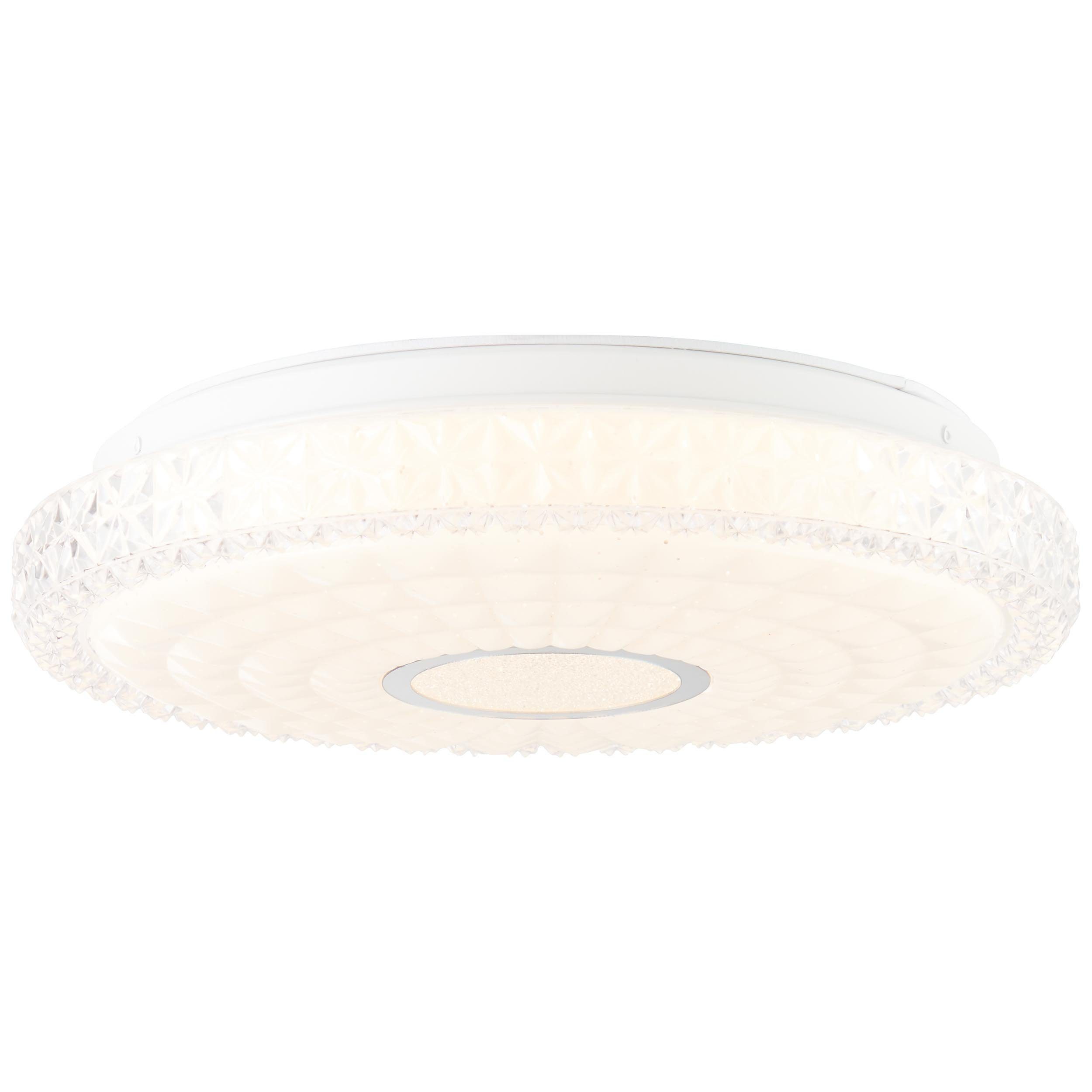 Brilliant Deckenleuchte Adria, LED fest integriert, Warmweiß, LED Wand- und Deckenlampe 30cm weiß/chrom