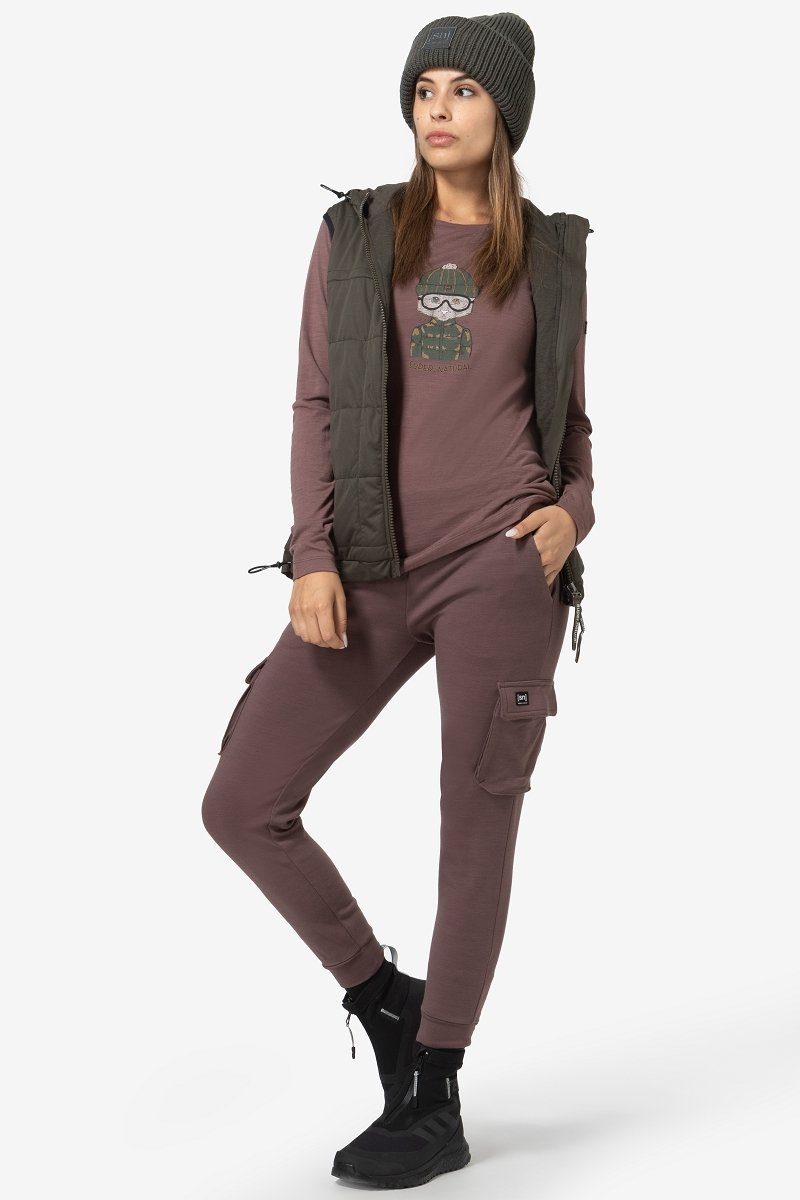 SUPER.NATURAL Langarmshirt Merino Longsleeve W SNOW günstig online kaufen