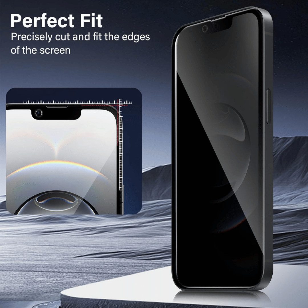 SmartUP Displayschutzglas 2X Schutzglas für iPhone 17e Blickschutz Display Kamera Panzerfolie 9H für iPhone 17e, 4 Stück, Anti-Spy, Blickschutz, Privacy – Bild 4 von 5