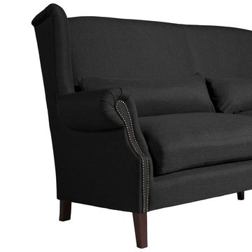 58 aufm Kessel Sofa Sofa 3-Sitzer (2-geteilt) Kandy Bezug Flachgewebe, Sparpreis inkl. Kostenlosem Versand 1 Teile, hochwertig verarbeitet,bequemer Sitz