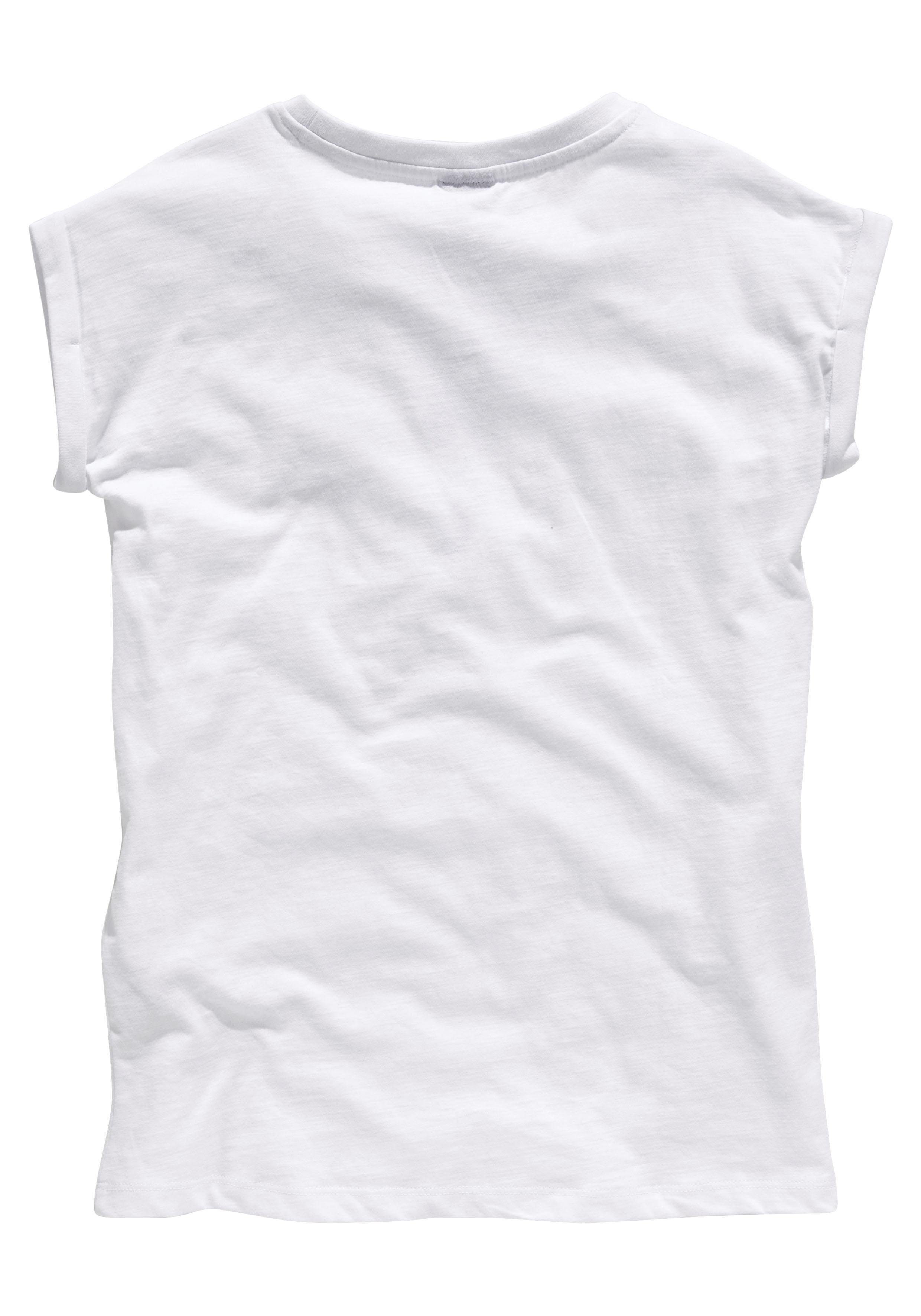 KIDSWORLD T-Shirt Bevor Du fragst: Form legerer weiter in NEIN