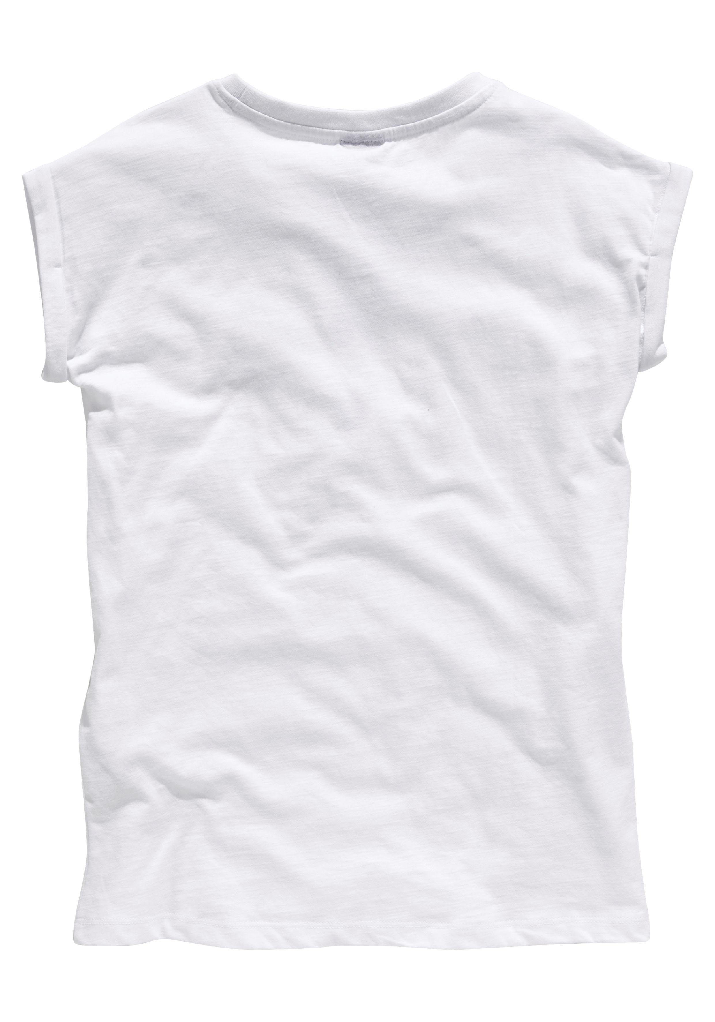 KIDSWORLD T-Shirt Bevor Du fragst: NEIN! Kurzarm, mit Print, Rundhalsausschnitt