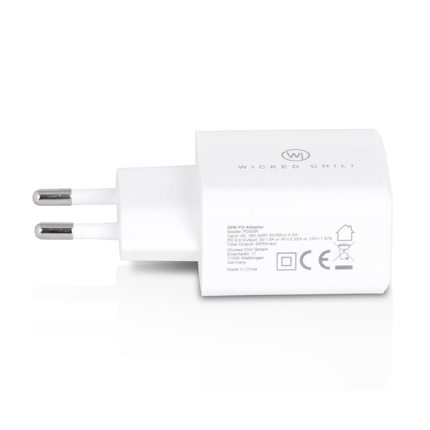 Wicked Chili 20W USB C Netzteil für iPhone 13 MagSafe-Charger Steckernetzteil