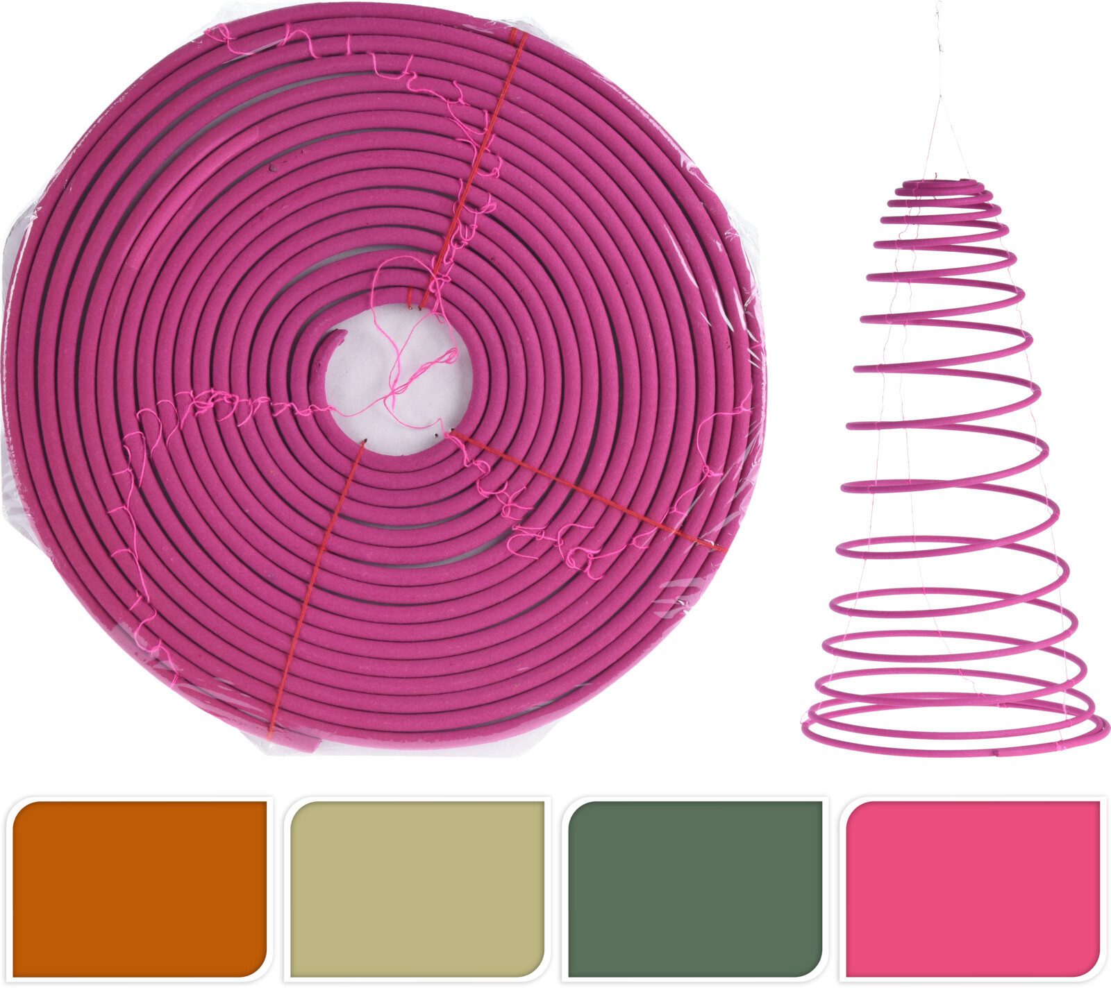 Koopman Räucherstäbchen-Halter Bunt, (4 St), 4er Set, Citronella, 4 Farben, zum Aufhängen, Insektenschutz