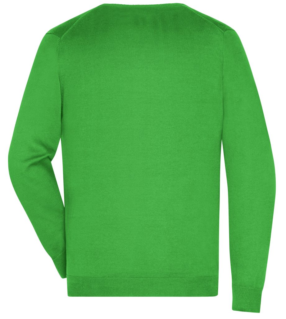 James & Nicholson V-Ausschnitt-Pullover Hochwertiger Herren V-Neck Strickpullover JN659 Angenehm weiches und wärmendes Baumwoll-Strickgewebe