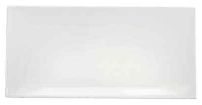 ASA SELECTION Servierteller A TABLE, 32 x 16 cm, Weiß, Spülmaschinenfest, Fine Bone China, (1-tlg), Mikrowellengeeignet